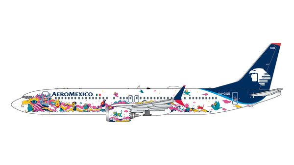 GeminiJets 1:400 Aeroméxico Boeing 737 MAX 9 XA-GQS “Kukulcán