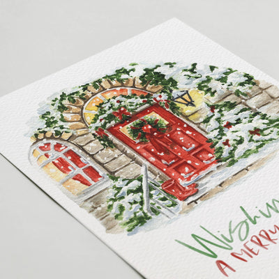 Merry Christmas Front Door Card