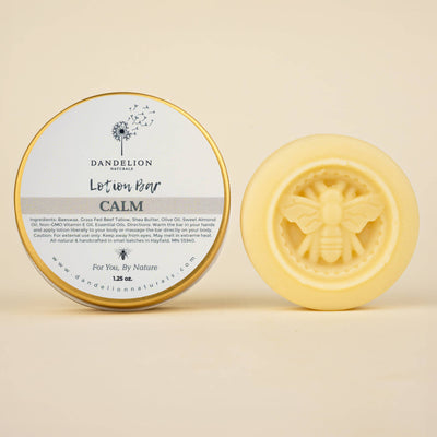 Tallow Lotion Bar with Spearmint, Lavender, Rosemary | Calm