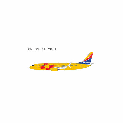 NG Models 1:200 Southwest Airlines Boeing 737-800/w N8655D "New Mexico One" (scimitar winglets) w/ Stand 08003