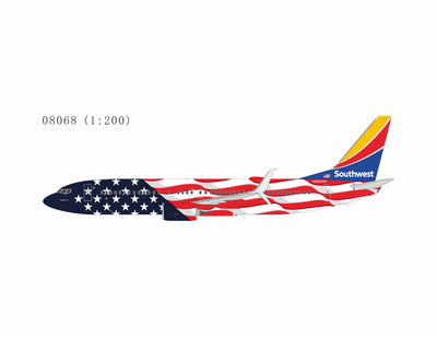 NG Models 1:200 Southwest Airlines Boeing 737-800/w N500WR "Freedom One" (scimitar winglets) 08068 PRE-ORDER