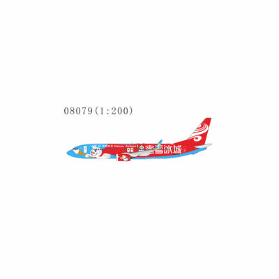 NG Models 1:200 Hainan Airlines Boeing 737-800/w B-1141 Mixue colors “蜜雪冰城雪王”主题彩绘 #2 w/ Stand 08079 PRE-ORDER
