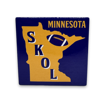 Minnesota SKOL Purple Coaster