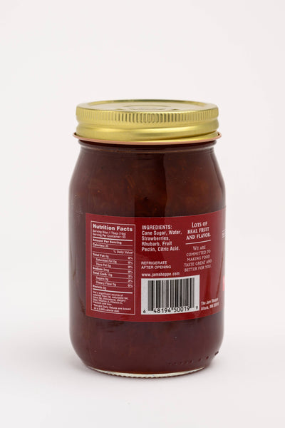 Jam Shoppe Strawberry Rhubarb Jam 19oz.