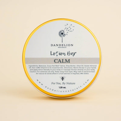 Tallow Lotion Bar with Spearmint, Lavender, Rosemary | Calm