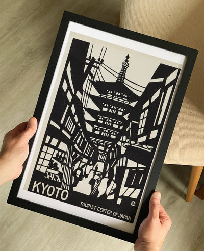 Kyoto Japan 1950s Travel Poster