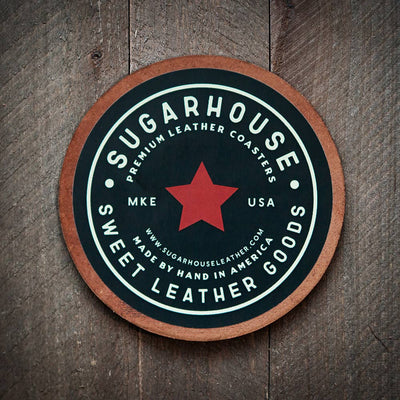 Up North Leather Coaster
