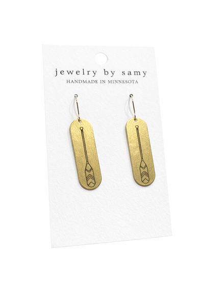 Paddle Earrings – Minnesota Lake Jewelry Gift