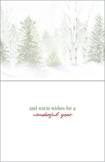 Boxed/Packaged Christmas Greeting Card - Winter Forest