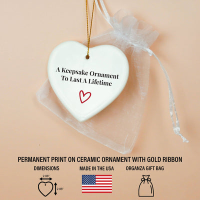 Remember You Are Braver, Stronger, Smarter Heart Ornament