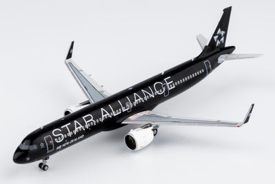 NG Models 1:400 Air New Zealand Airbus A321neo ZK-OYB (Star Alliance, black) 13056