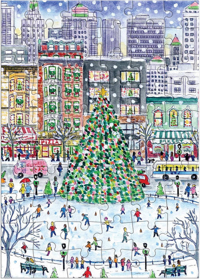 Michael Storrings Christmas in the City Greeting Card Puzzle