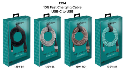 10ft. Type C Fast Charging Cable