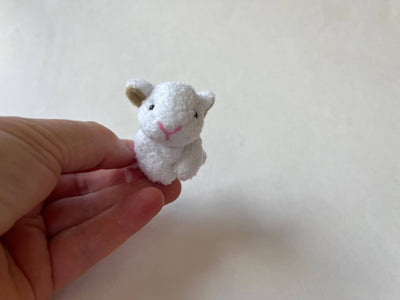 Mini Plush Lamb Bag Charm Backpack Keychain