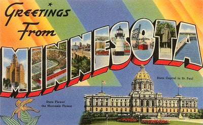 Art Print MN-65 Greetings from Minnesota