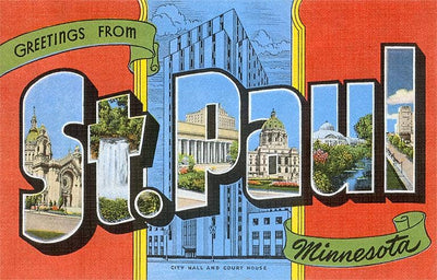 Magnet MN-307 Greetings from St. Paul