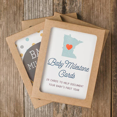 Minnesota Baby Milestone Cards, New Baby Gift