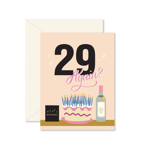 29 Again? Birthday Greeting Card - DGPilot 29 Again? Birthday Greeting Card - DGPilot