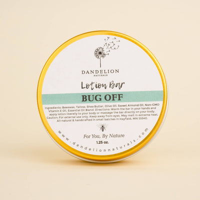 Tallow Solid Lotion Bar - Bug Off Natural Bug Repellant