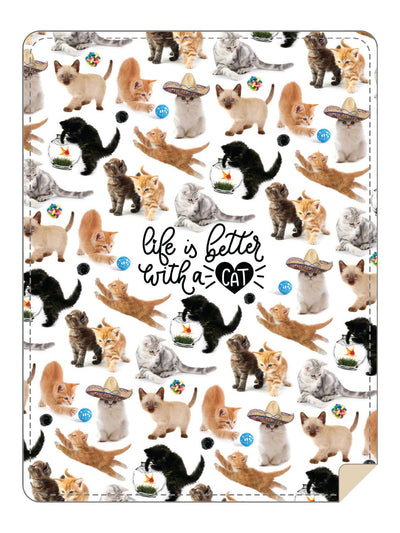 Life Is Better With A Cat Throw Blanket