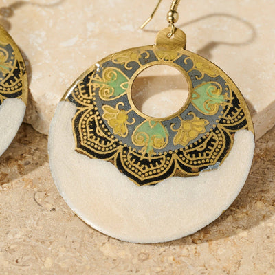 Mandir Enamel Earrings