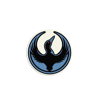 Rebel Loon Alliance White Circle Sticker
