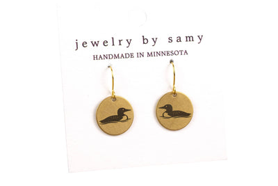 Engraved Loon Earrings – Minnesota Lake Jewelry, Best Seller