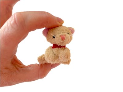 Small Plush Kitty Cat (Beige)