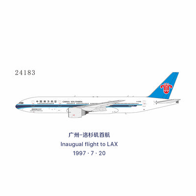 NG Models 1:400 China Southern Airlines Boeing 777-200ER B-2056 (ETOPS 越太平洋延程飞行) 24183 PRE-ORDER
