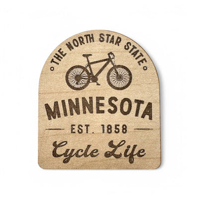Minnesota Wood Magnet - Cycle Life