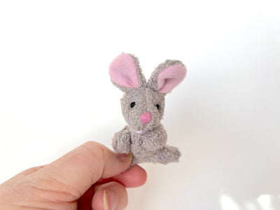Small Plush Bunny Rabbit (Gray)