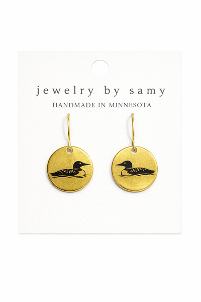 Engraved Loon Earrings – Minnesota Lake Jewelry, Best Seller