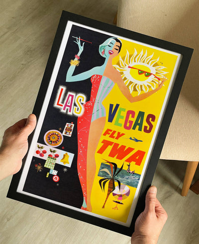 Trans World Airlines (Las Vegas: Fly TWA) 1960s Poster