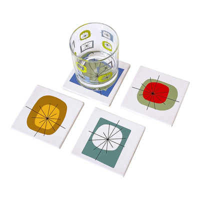 Atomic Sandstone Coasters (Set of 4)