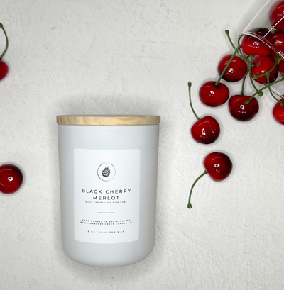 Black Cherry Merlot Soy Wax Candle