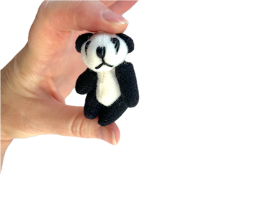 Miniature Panda Bear Plush Animal 