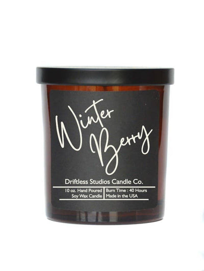 Winter Berry Soy wax Candles - 10oz Candle with Lid
