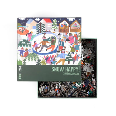Snow Happy 1,000 Piece Winter Holiday Puzzle