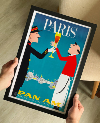 Pan American Airways (Paris) 1960s Poster