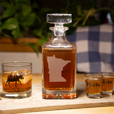 Laser Engraved Whiskey Decanter (750 mL)