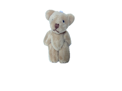 Miniature Plush Bear With Brown Feet (light brown) 