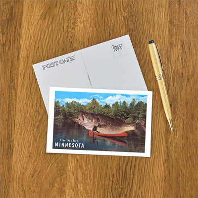 Postcard MN-327 Greetings from Minnesota, Giant Fish