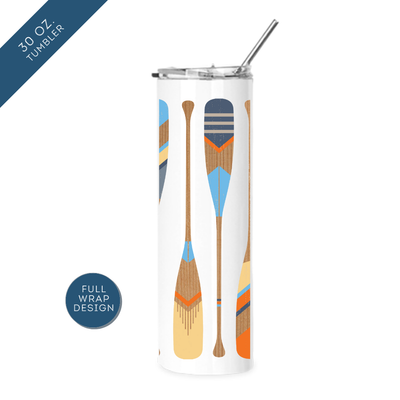 Painted Paddles Travel Tumbler