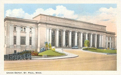 Postcard MN-12 Union Depot, St. Paul