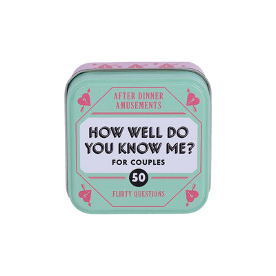 After Dinner Amusements: How Well Do You Know Me? For Couples