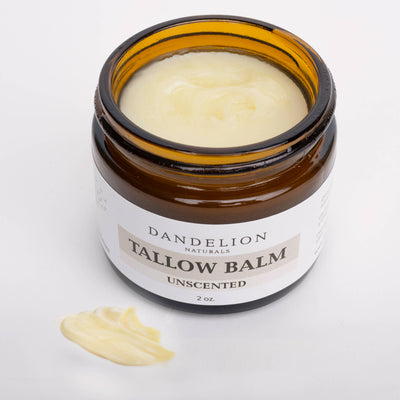 Unscented Grass Fed Tallow Balm with Organic Olive Oil