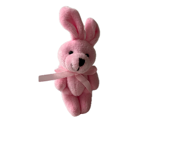 Small Plush Bunny Rabbit  (Pink) 