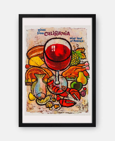 California – Vintage Travel Poster Print
