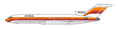 V1 Models 1:400 PSA Boeing 727-200 Orange N535PS 400026 PRE-ORDER