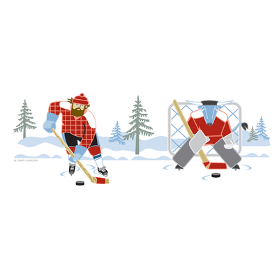 Paul Bunyan and Babe Hockey Mug
